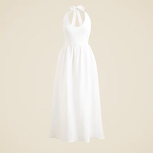 J. Crew Halter Mixy Dress Size: 3X Color: White Quantity: 2